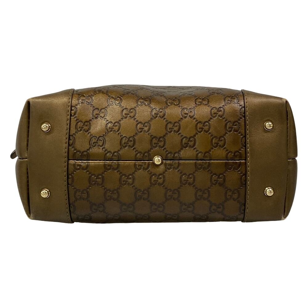 Gucci Heart Bit/Guccissima Handbag 269957 Dark Brown Bronze - Picture 5 of 15
